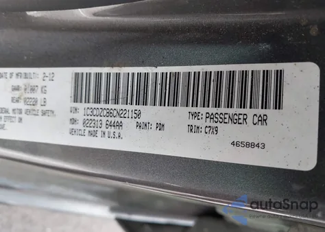 2012 Dodge Avenger Sxt z USA, uszkodzony, nr VIN 1C3CDZCB6CN221150